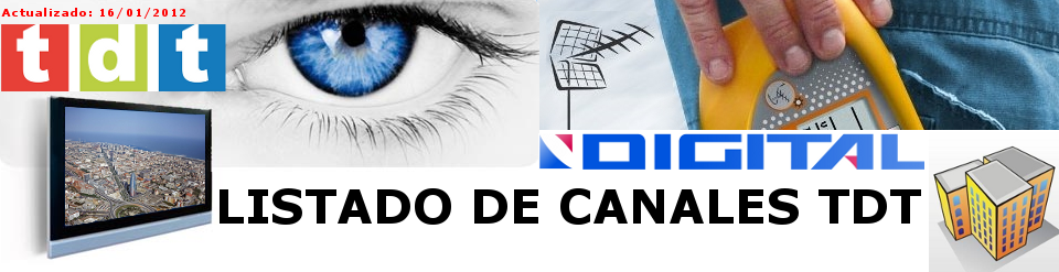 En este momento estás viendo Listado de canales TDT 2012 actualizado