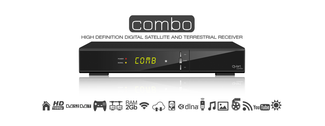 En este momento estás viendo Qviart COMBO Receptor Satélite TDT Full HD 1080p