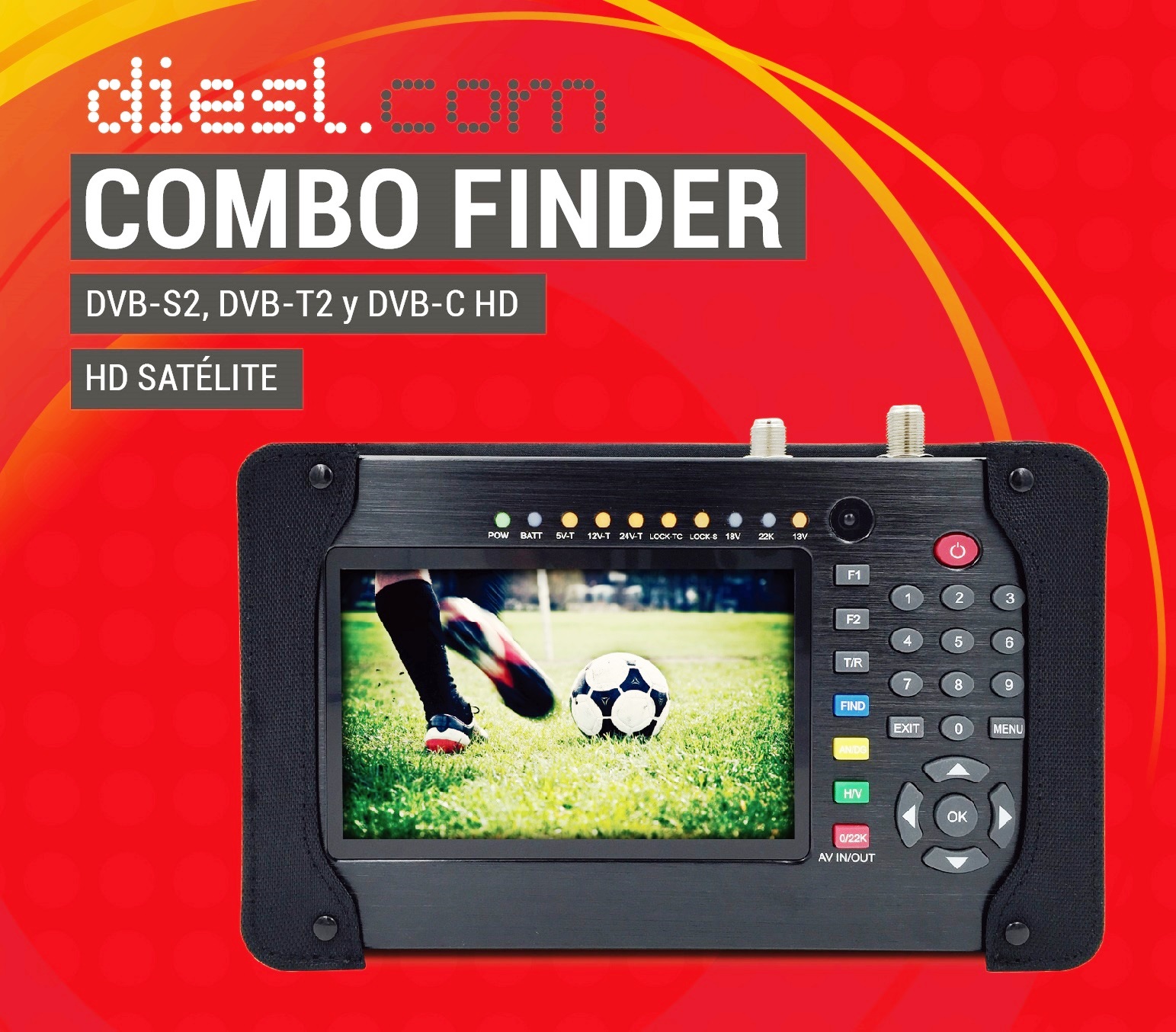 En este momento estás viendo Combo Finder, medidor de campo DVB-S, DVB-T y DVB-C HD