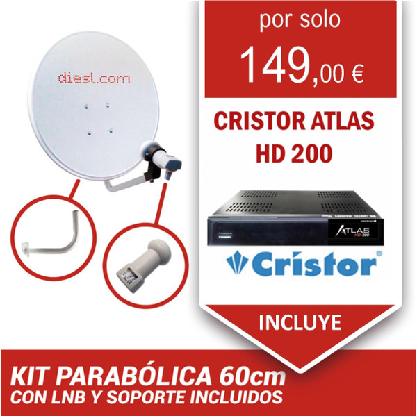 Receptor Satelite Atlas HD 200SE