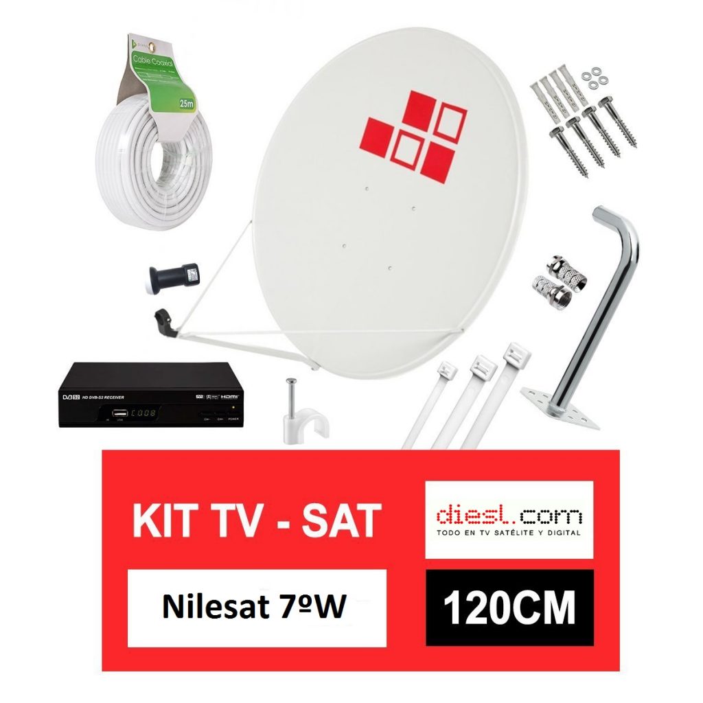 Kit Parabolica TURKSAT 42ºE Nilesat 7ºW